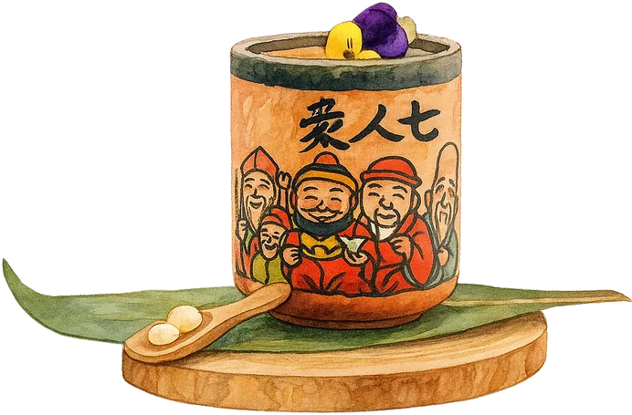 Ilustración del cóctel Kokoro