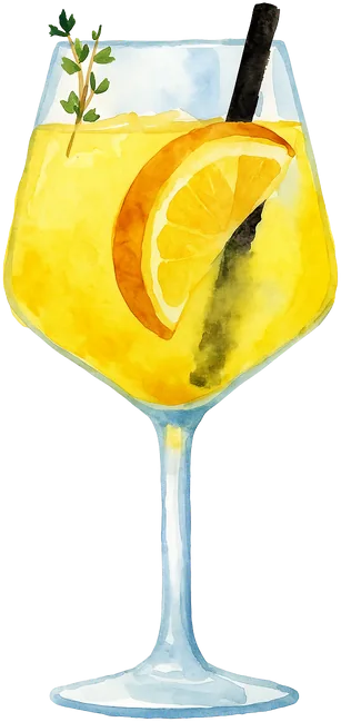Ilustración del cóctel Palma Spritz