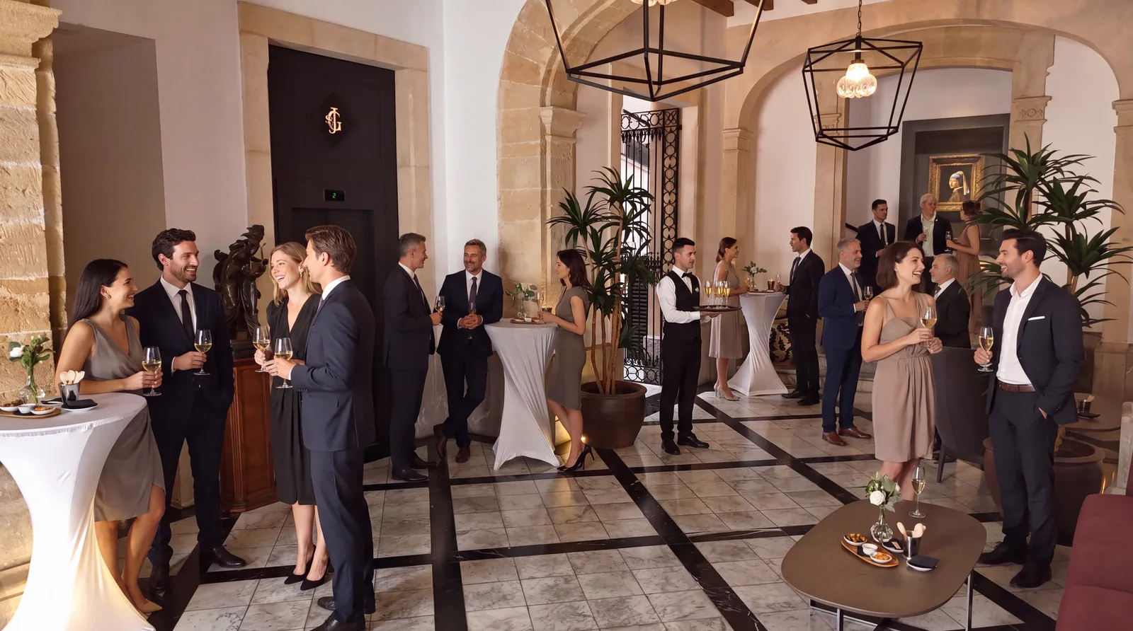 El lobby del Hotel Glòria de Sant Jaume